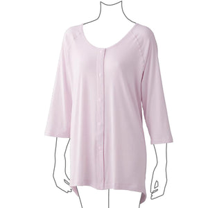 着るサプIFMC.7分袖ホックシャツ(2枚組) ラベンダー S/M/L/LL