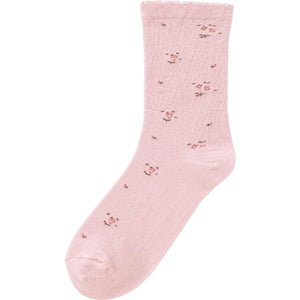 着るサプIFMC.足首ゆったり名前の書ける柄ソックス ピンク 22~24cm