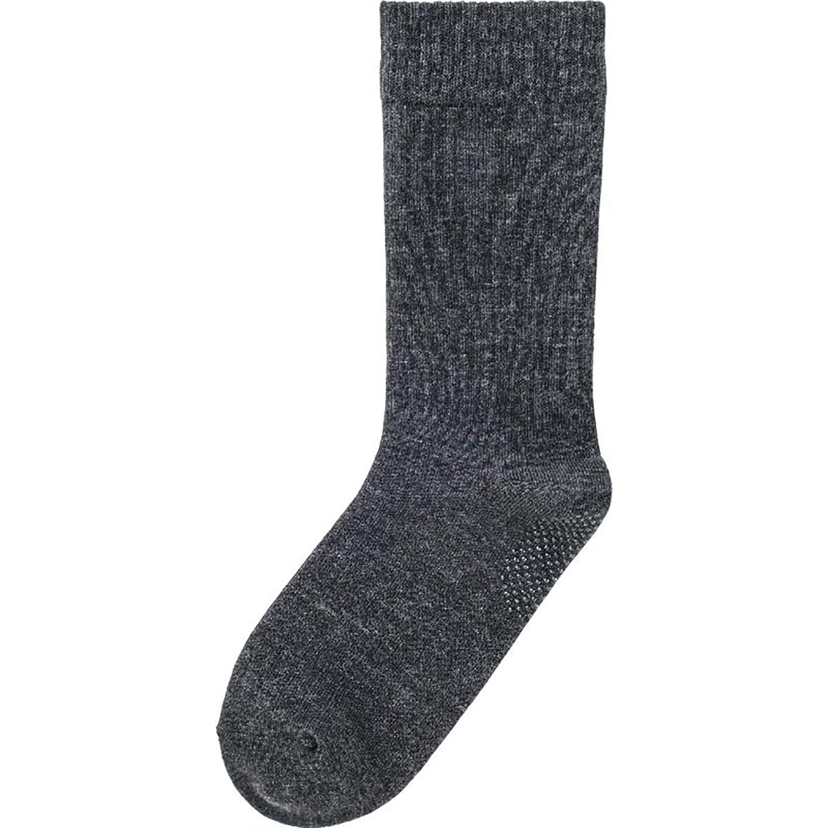 着るサプIFMC.足首ゆったり名前の書けるスベリ止め付ソックス チャコール 24~26cm