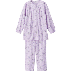 ワンタッチパジャマ パープル S/M/L/LL/3L/4L
