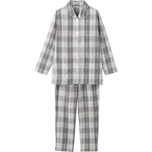 ワンタッチサッカーパジャマ グレー M/L/LL