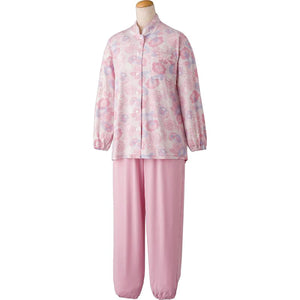 のびのびストレッチホックパジャマ ピンク S/M/L/LL/3L/4L