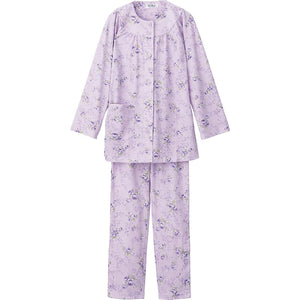 ワンタッチテープ+腰開きパジャマ パープル M/L/LL