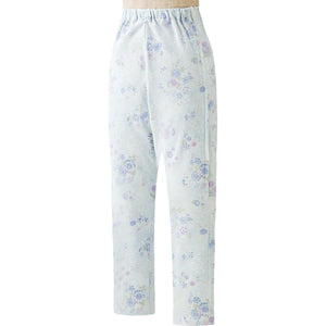 腰開き洗い替えパンツ ブルー系 フリー