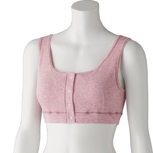 フライス杢フロントホックハーフトップ チェリー M/L/LL