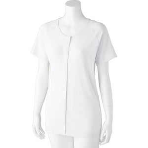 3分袖ホックシャツ(2枚組) ホワイト S/M/L/LL/3L/4L