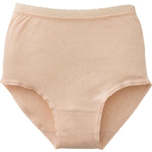 ガーゼ丈長ショーツ(2枚組) モカ M/L/LL