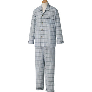 大きめボタンパジャマ グレー M/L