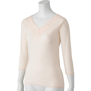 8分袖インナー ピンク M/L/LL/3L/4L