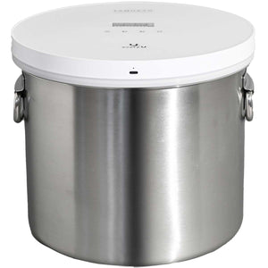 真空保存容器 TAMOKAN 10L シルバー 取手&鍋蓋