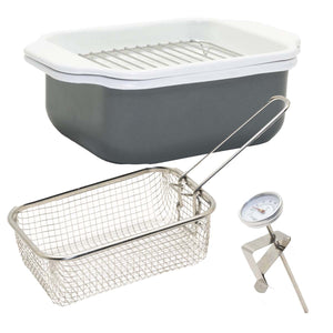 ホーロー天ぷら鍋 揚げざる付 GY