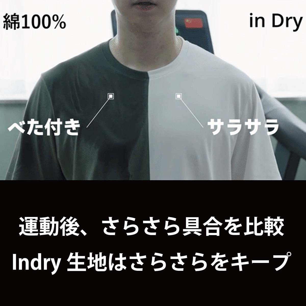 空調Tシャツindry Lサイズ(2枚セット) ホワイト