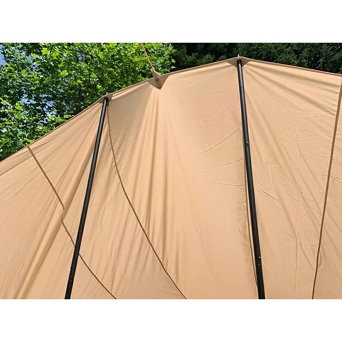 FUTURE FOX タープポール 収納袋付 直径28mm全長240cm (60cm×4本)×2本分 マッドブラック
