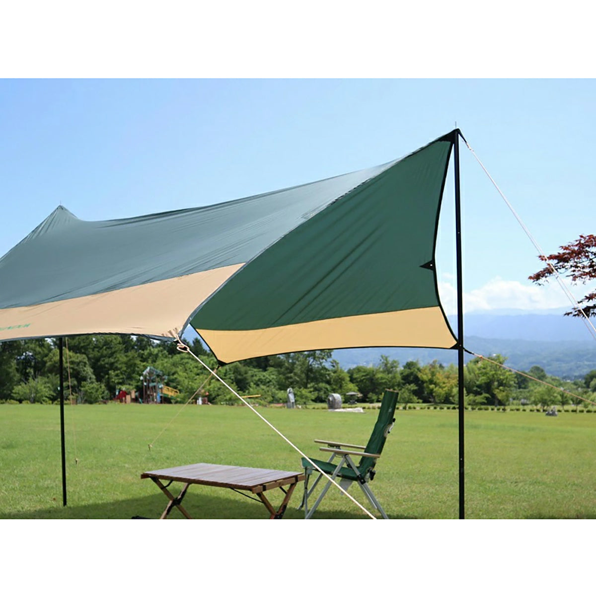 FUTURE FOX タープポール 収納袋付 直径28mm全長240cm (60cm×4本)×2本分 マッドブラック