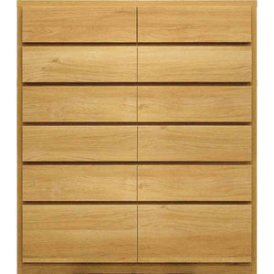 キューブ 幅104 6段 チェスト 家具 収納 オーク