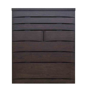 桐蔵 幅102 7段 チェスト 家具 収納 ダーク