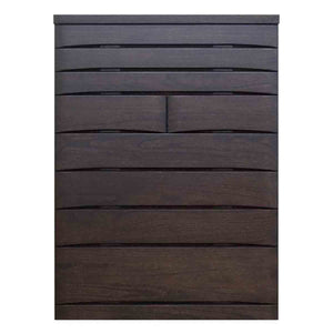 桐蔵 幅102 8段 チェスト 家具 収納 ダーク