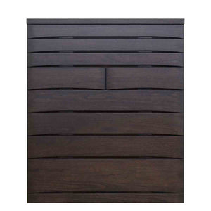 桐蔵 幅118 8段 チェスト 家具 収納 ダーク