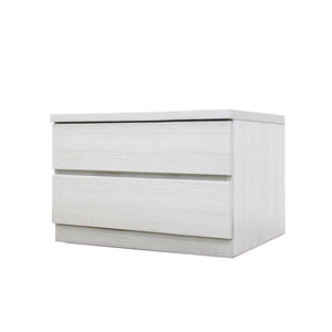 フィット 幅60 2段 チェスト 奥行44cm 家具 収納 ホワイト