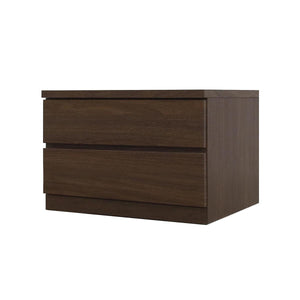 フィット 幅60 2段 チェスト 奥行44cm 家具 収納 ウォールナット