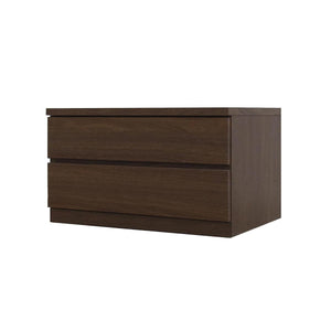 フィット 幅70 2段 チェスト 奥行44cm 家具 収納 ウォールナット