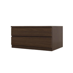 フィット 幅80 2段 チェスト 奥行55cm 家具 収納 ウォールナット