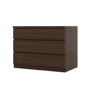 フィット 幅80 3段 チェスト 奥行44cm 家具 収納 ウォールナット