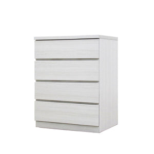 フィット 幅60 4段 チェスト 奥行44cm 家具 収納 ホワイト