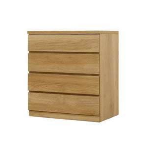 フィット 幅70 4段 チェスト 奥行44cm 家具 収納 オーク