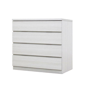 フィット 幅80 4段 チェスト 奥行44cm 家具 収納 ホワイト