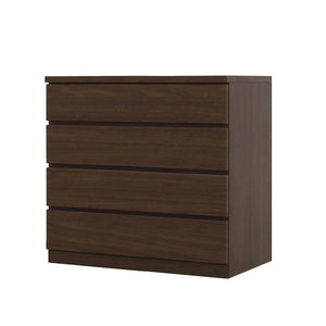 フィット 幅80 4段 チェスト 奥行44cm 家具 収納 ウォールナット