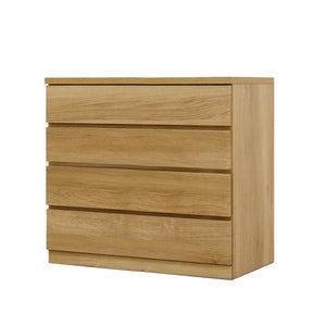 フィット 幅80 4段 チェスト 奥行44cm 家具 収納 オーク