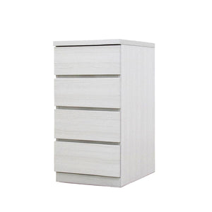 フィット 幅40 4段 チェスト 奥行55cm 家具 収納 ホワイト