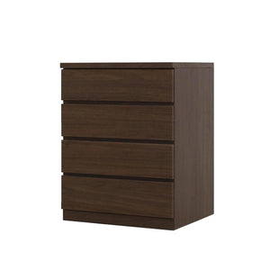 フィット 幅60 4段 チェスト 奥行55cm 家具 収納 ウォールナット