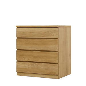 フィット 幅70 4段 チェスト 奥行55cm 家具 収納 オーク