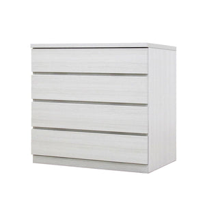 フィット 幅80 4段 チェスト 奥行55cm 家具 収納 ホワイト