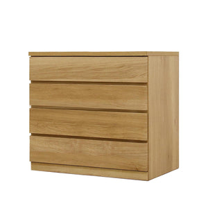 フィット 幅80 4段 チェスト 奥行55cm 家具 収納 オーク