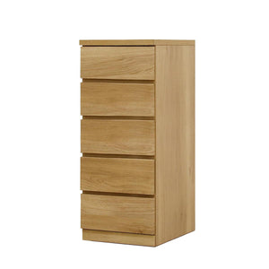 フィット 幅40 5段 チェスト 奥行55cm 家具 収納 オーク