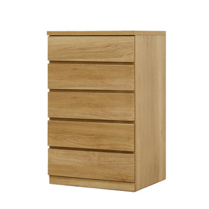 フィット 幅60 5段 チェスト 奥行55cm 家具 収納 オーク