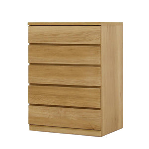 フィット 幅70 5段 チェスト 奥行55cm 家具 収納 オーク