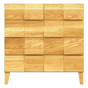 モデルノ 幅78 4段チェスト 家具 収納 ホワイトオーク