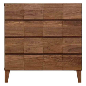 モデルノ 幅78 4段チェスト 家具 収納 ウォールナット