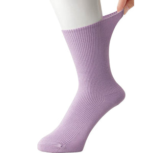 足首ゴムなしソックス パープル 22~24cm
