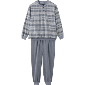 半開サッカーパジャマ グレー M/L