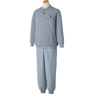 半開パジャマ サックス M/L