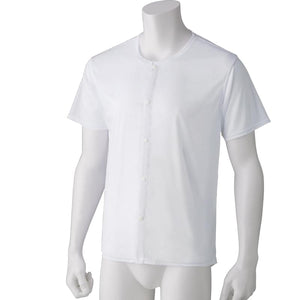 着ている感じがしない軽量半袖ホックインナー ホワイト S/M/L/LL