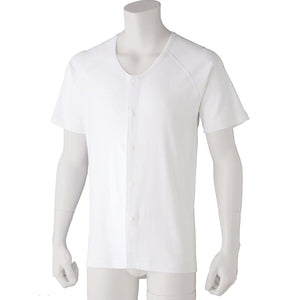 半袖ホックシャツ(2枚組) ホワイト S/M/L/LL