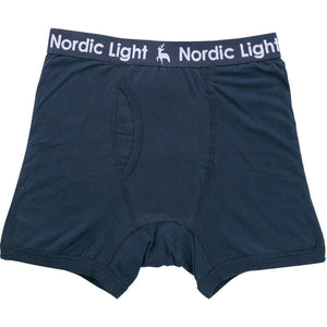 吸水パッド対応安心快適ボクサーブリーフ ネイビー M/L/LL/3L/4L/5L