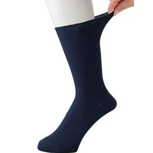 足首ゴムなしソックス ネイビー 24~26cm
