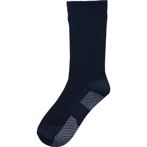 足首ゴムなしすべり止め付ソックス ネイビー 24~26cm